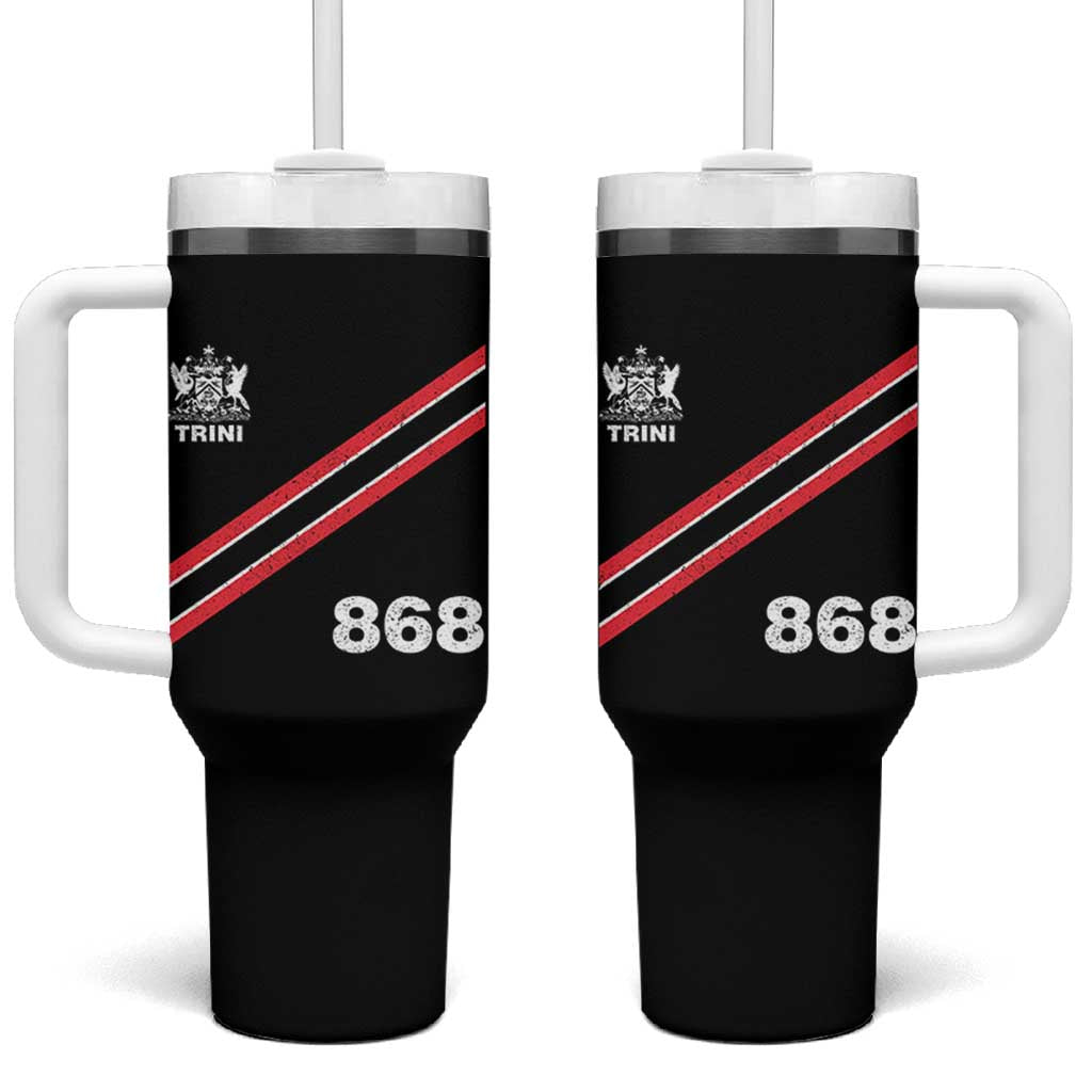 Trinidad and Tobago Flag Tumbler With Handle 868 Trini Soccer Fan - Wonder Print Shop