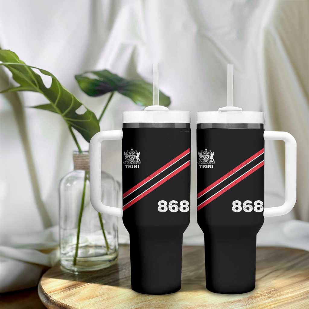Trinidad and Tobago Flag Tumbler With Handle 868 Trini Soccer Fan - Wonder Print Shop