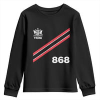 Trinidad and Tobago Flag Youth Sweatshirt 868 Trini Soccer Fan - Wonder Print Shop