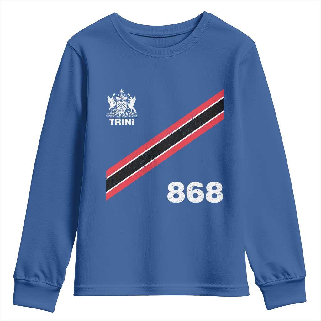 Trinidad and Tobago Flag Youth Sweatshirt 868 Trini Soccer Fan - Wonder Print Shop