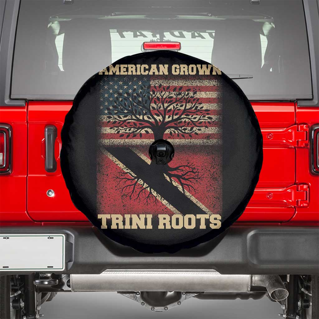 American Grown Trini Roots Spare Tire Cover Trinidad and Tobago USA Flag Trinidadian Proud Us - Wonder Print Shop
