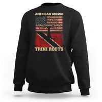 American Grown Trini Roots Sweatshirt Trinidad and Tobago USA Flag Trinidadian Proud Us - Wonder Print Shop