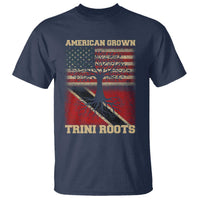 American Grown Trini Roots T Shirt Trinidad and Tobago USA Flag Trinidadian Proud Us - Wonder Print Shop