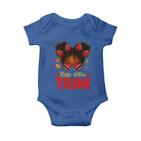 Little Miss Trinidad And Tobago Baby Onesie Afro Black Messy Bun Girl Trini Flag Bow