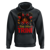 Little Miss Trinidad And Tobago Hoodie Afro Black Messy Bun Girl Trini Flag Bow