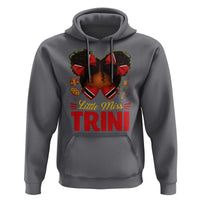 Little Miss Trinidad And Tobago Hoodie Afro Black Messy Bun Girl Trini Flag Bow