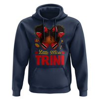 Little Miss Trinidad And Tobago Hoodie Afro Black Messy Bun Girl Trini Flag Bow