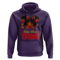 Little Miss Trinidad And Tobago Hoodie Afro Black Messy Bun Girl Trini Flag Bow
