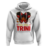 Little Miss Trinidad And Tobago Hoodie Afro Black Messy Bun Girl Trini Flag Bow