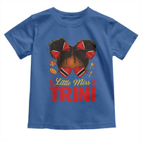 Little Miss Trinidad And Tobago Toddler T Shirt Afro Black Messy Bun Girl Trini Flag Bow