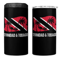 Trini Pride 4 in 1 Can Cooler Tumbler Caribbean Trinidad And Tobago Flag