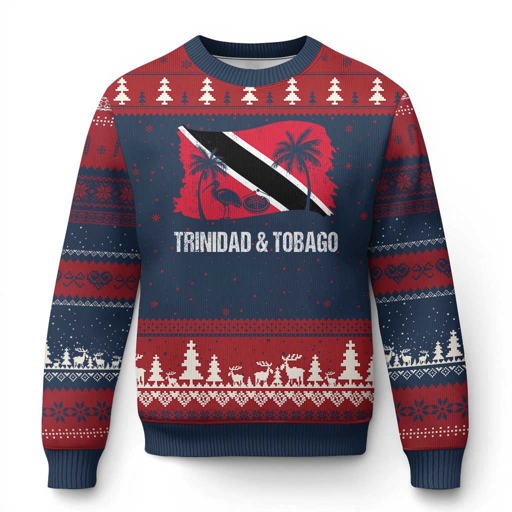 Trini Pride Ugly Christmas Sweater Caribbean Trinidad And Tobago Flag