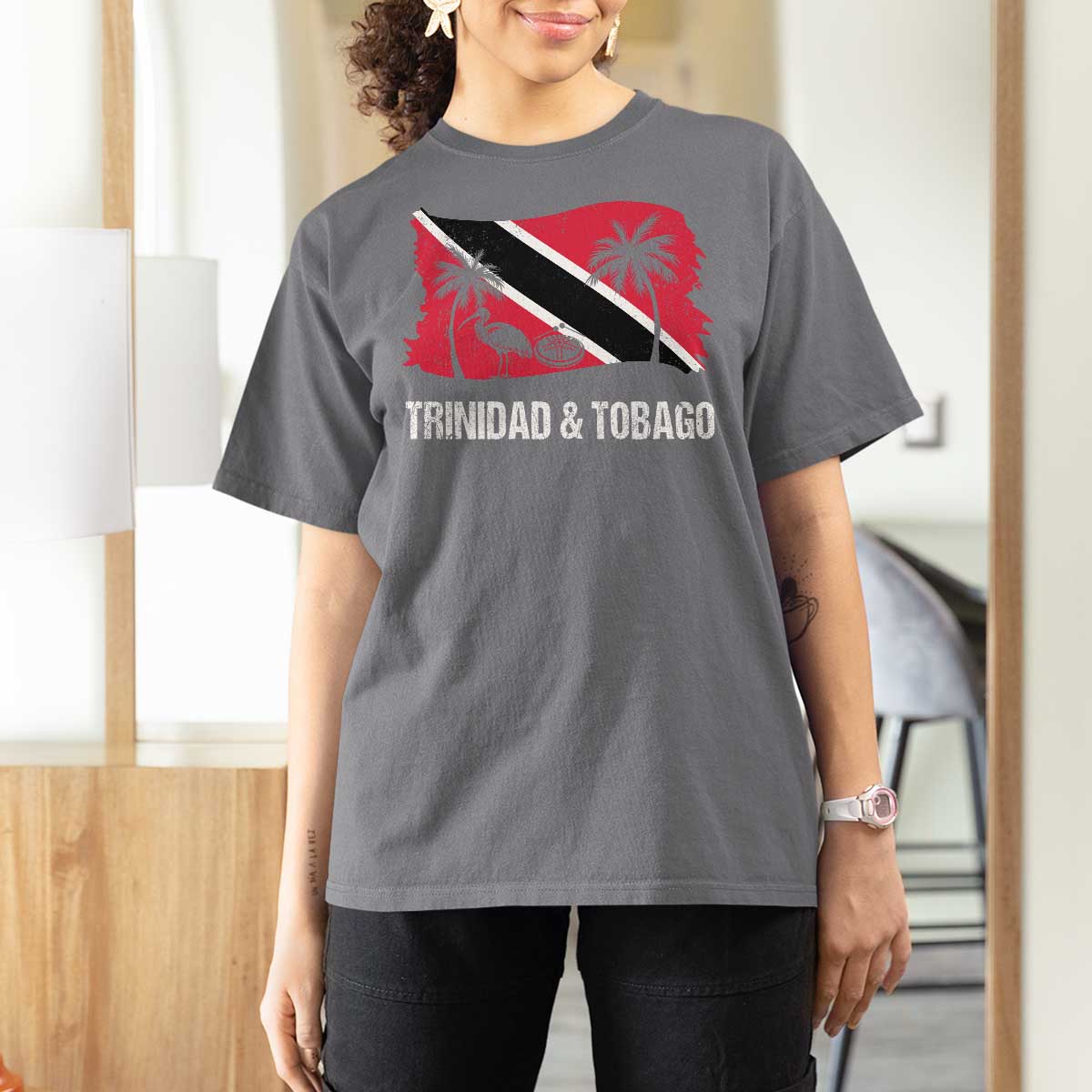 Trini Pride T Shirt For Women Caribbean Trinidad And Tobago Flag