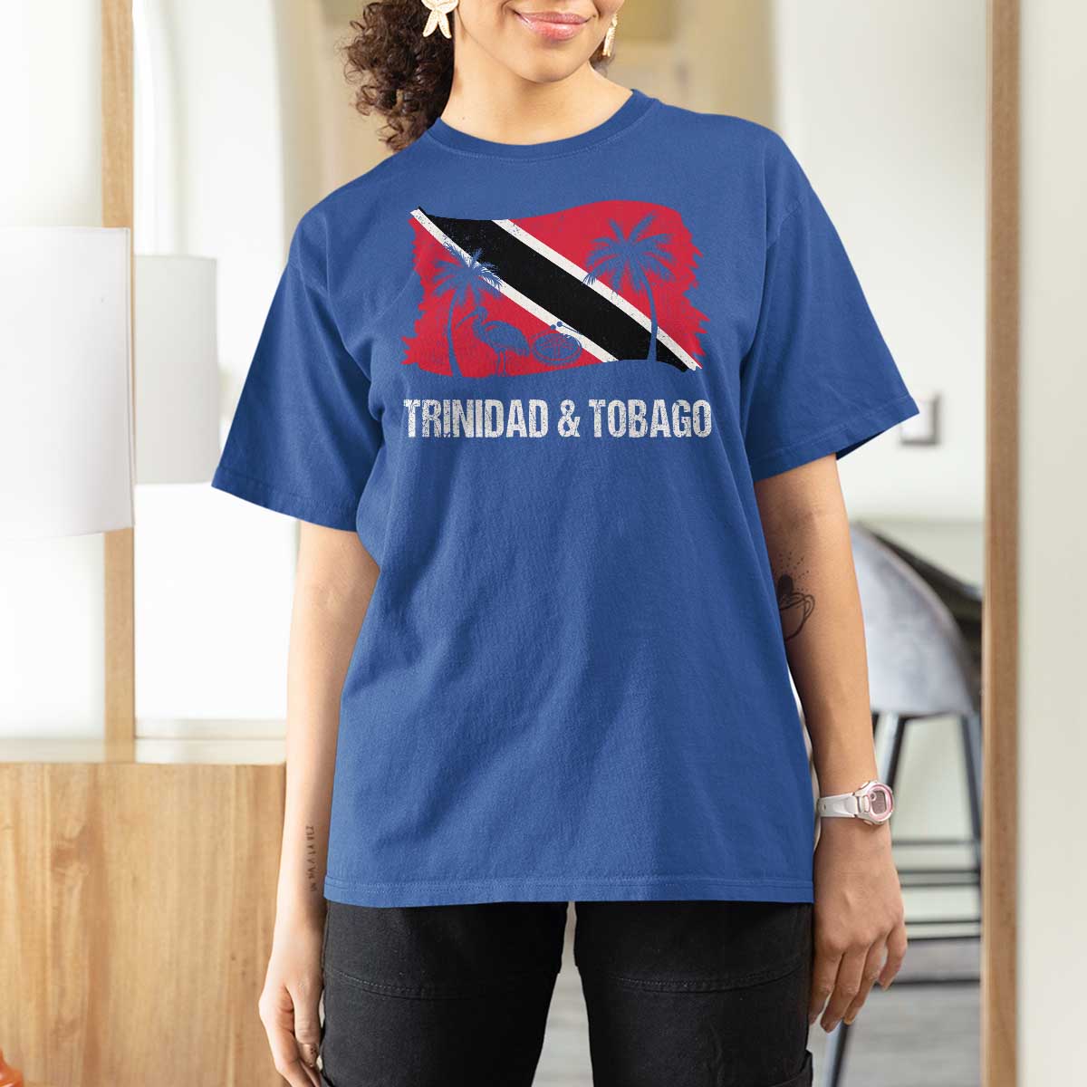 Trini Pride T Shirt For Women Caribbean Trinidad And Tobago Flag