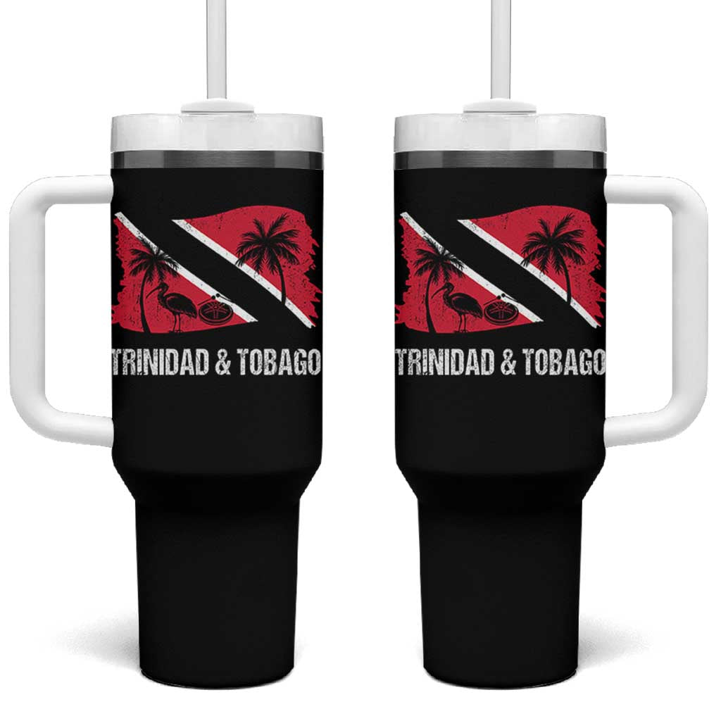 Trini Pride Tumbler With Handle Caribbean Trinidad And Tobago Flag