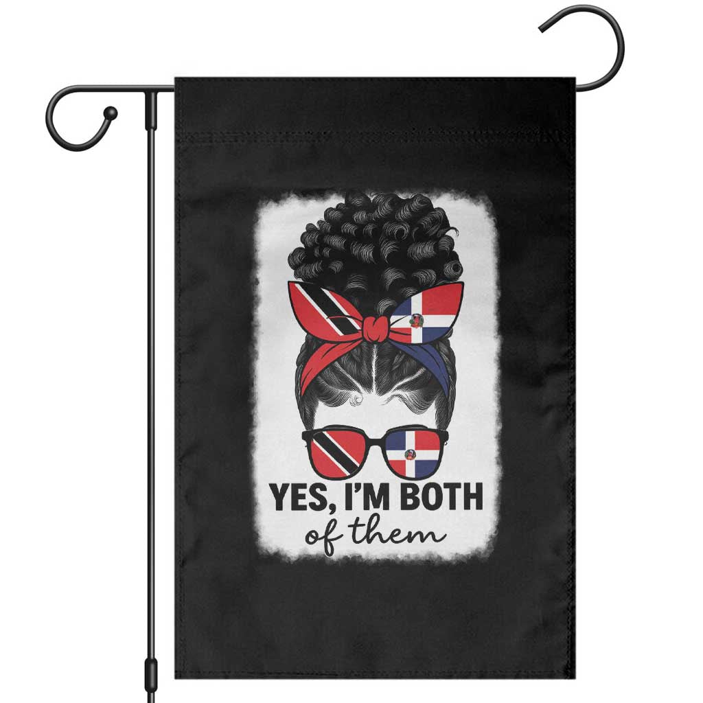 Trini Dominican Girl Garden Flag Yes Im Both Trinidad And Tobago Dominican Pride
