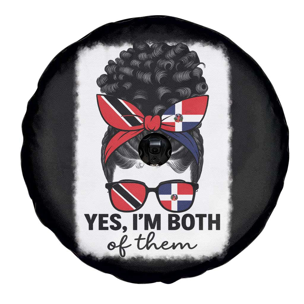 Trini Dominican Girl Spare Tire Cover Yes Im Both Trinidad And Tobago Dominican Pride