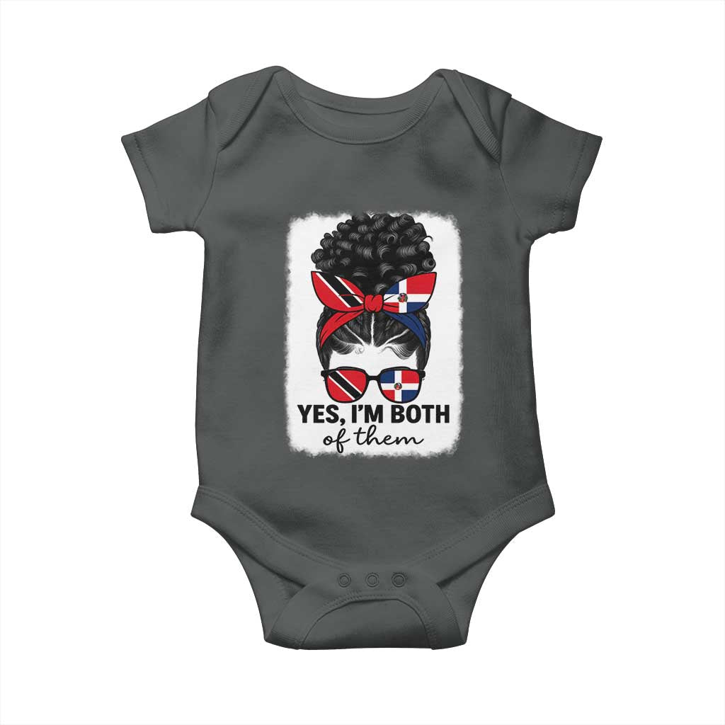 Trini Dominican Girl Baby Onesie Yes Im Both Trinidad And Tobago Dominican Pride