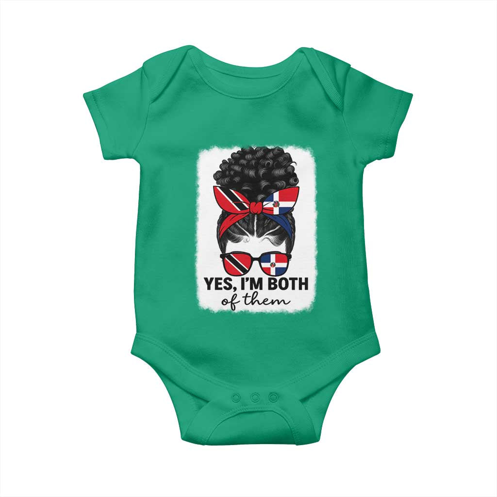 Trini Dominican Girl Baby Onesie Yes Im Both Trinidad And Tobago Dominican Pride