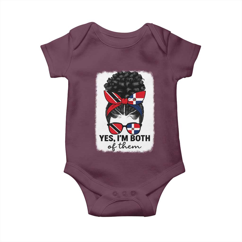 Trini Dominican Girl Baby Onesie Yes Im Both Trinidad And Tobago Dominican Pride
