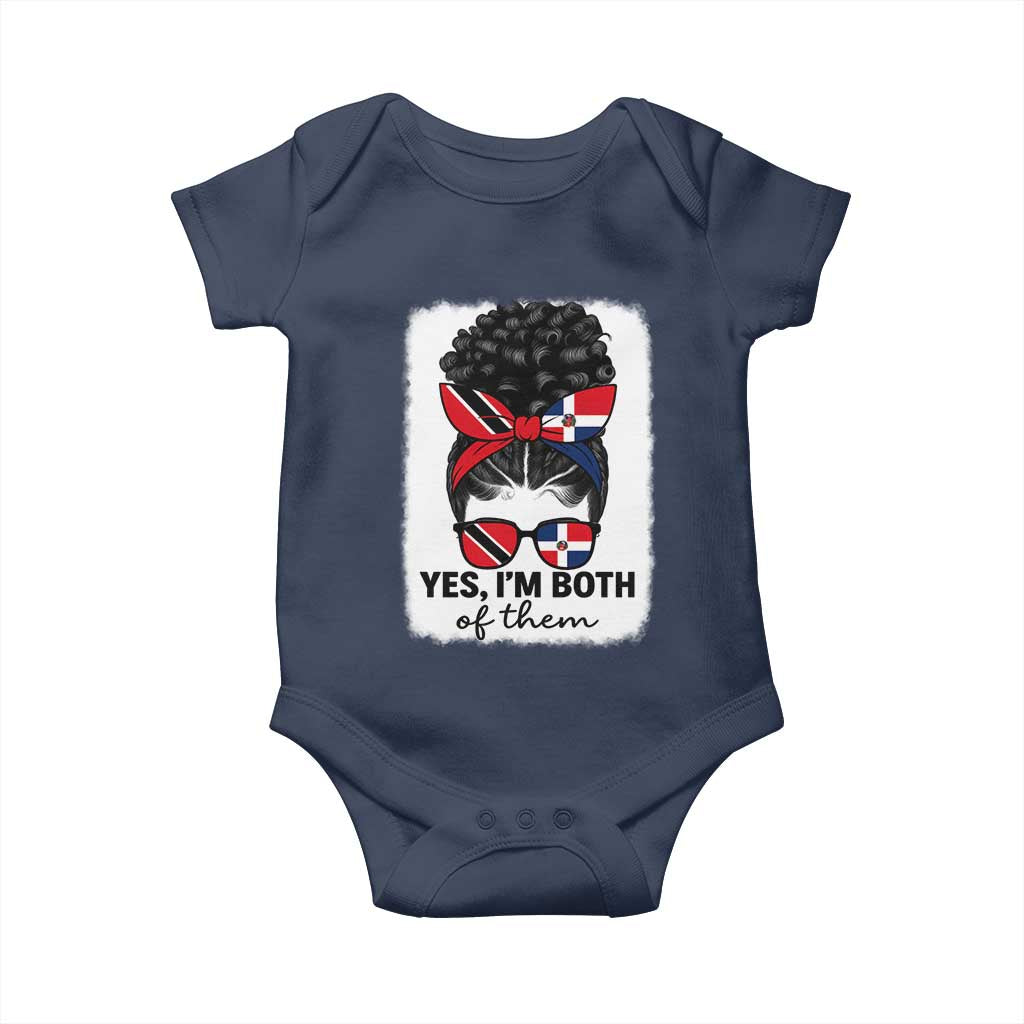 Trini Dominican Girl Baby Onesie Yes Im Both Trinidad And Tobago Dominican Pride