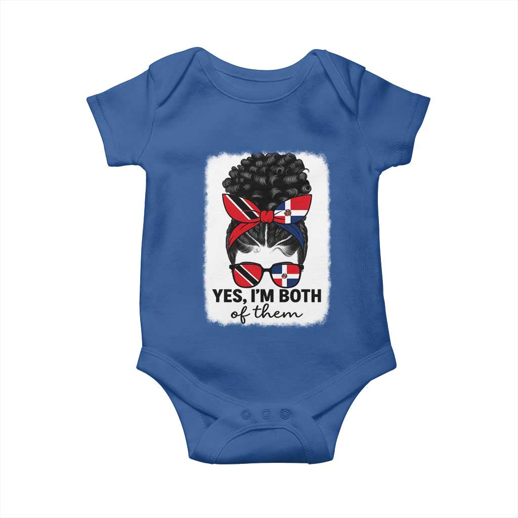 Trini Dominican Girl Baby Onesie Yes Im Both Trinidad And Tobago Dominican Pride