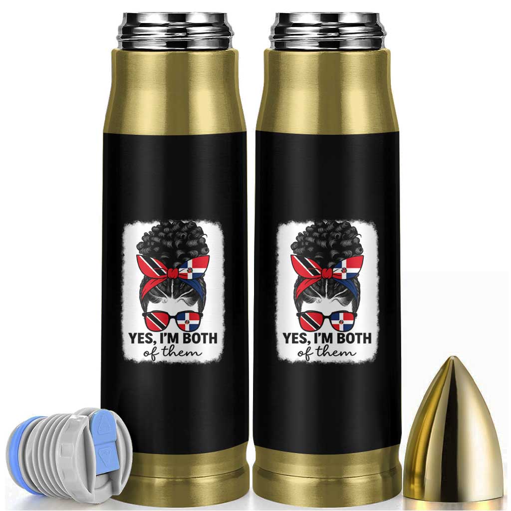 Trini Dominican Girl Bullet Tumbler Yes Im Both Trinidad And Tobago Dominican Pride