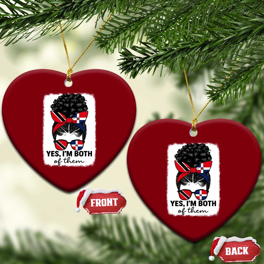 Trini Dominican Girl Ceramic Ornament Yes Im Both Trinidad And Tobago Dominican Pride