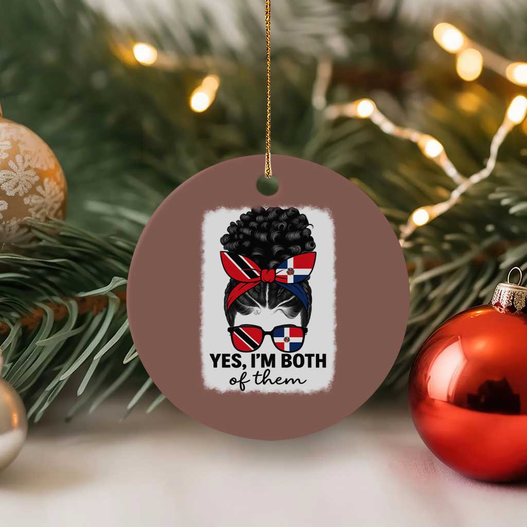 Trini Dominican Girl Ceramic Ornament Yes Im Both Trinidad And Tobago Dominican Pride