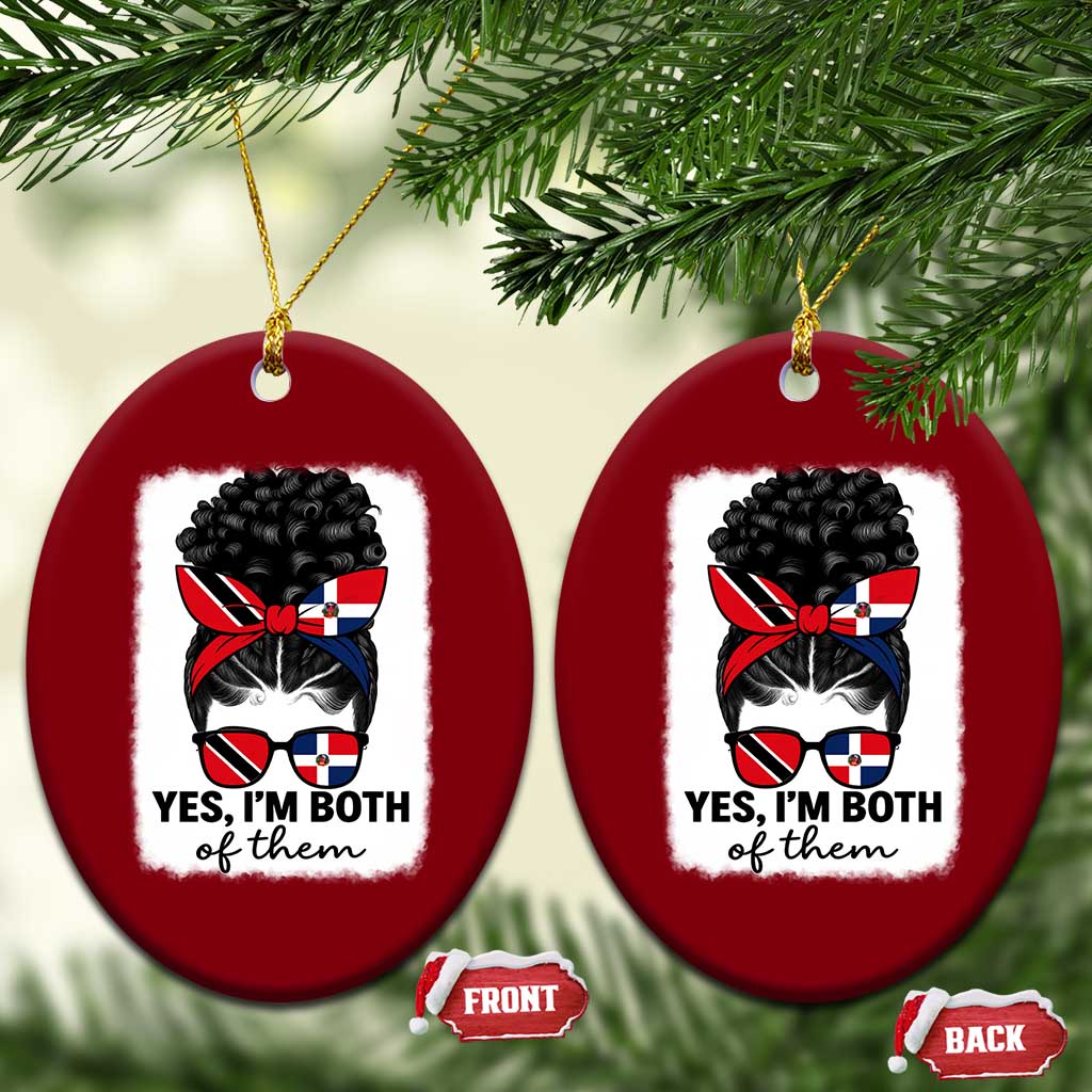 Trini Dominican Girl Ceramic Ornament Yes Im Both Trinidad And Tobago Dominican Pride