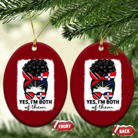 Trini Dominican Girl Ceramic Ornament Yes Im Both Trinidad And Tobago Dominican Pride