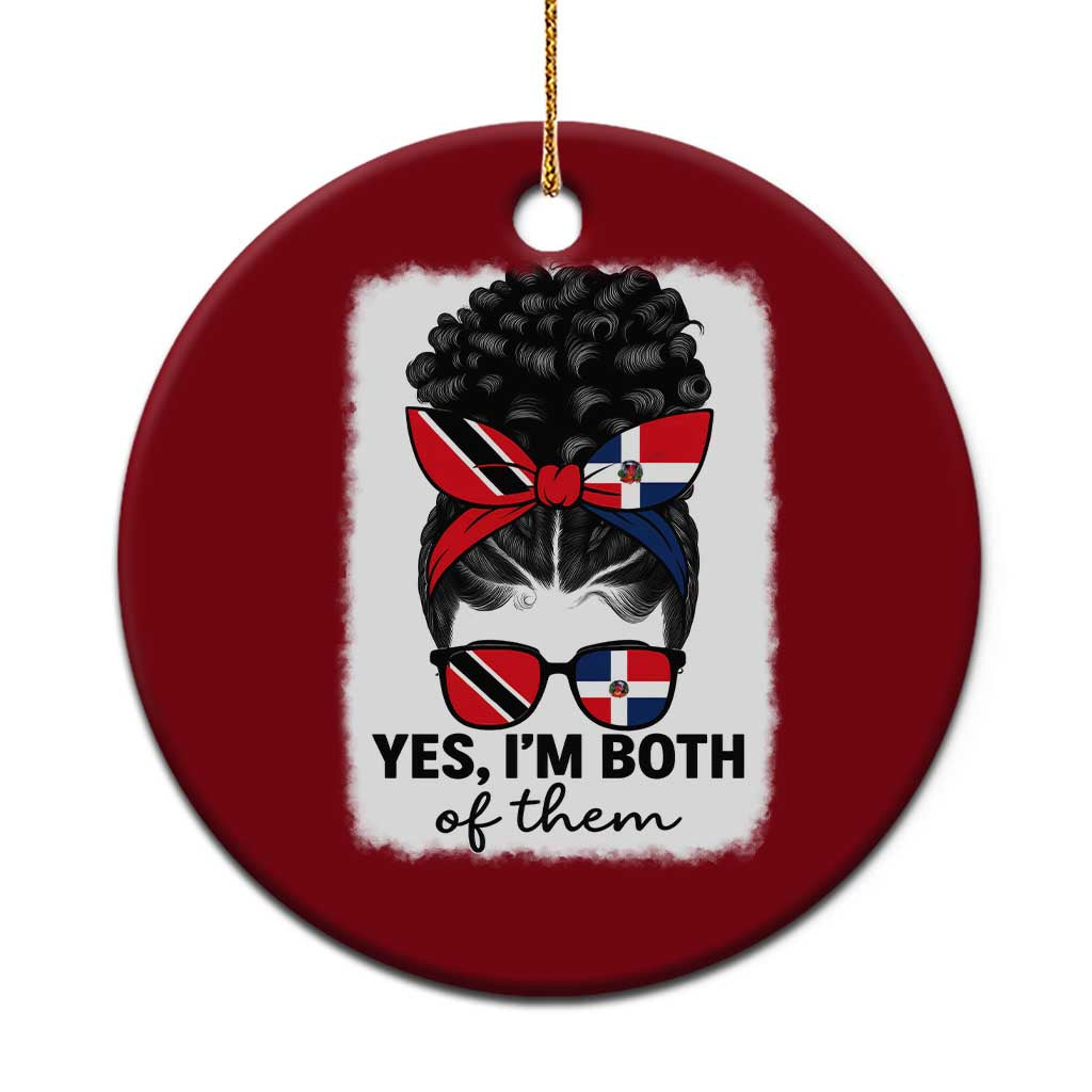 Trini Dominican Girl Ceramic Ornament Yes Im Both Trinidad And Tobago Dominican Pride
