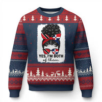 Trini Dominican Girl Ugly Christmas Sweater Yes Im Both Trinidad And Tobago Dominican Pride