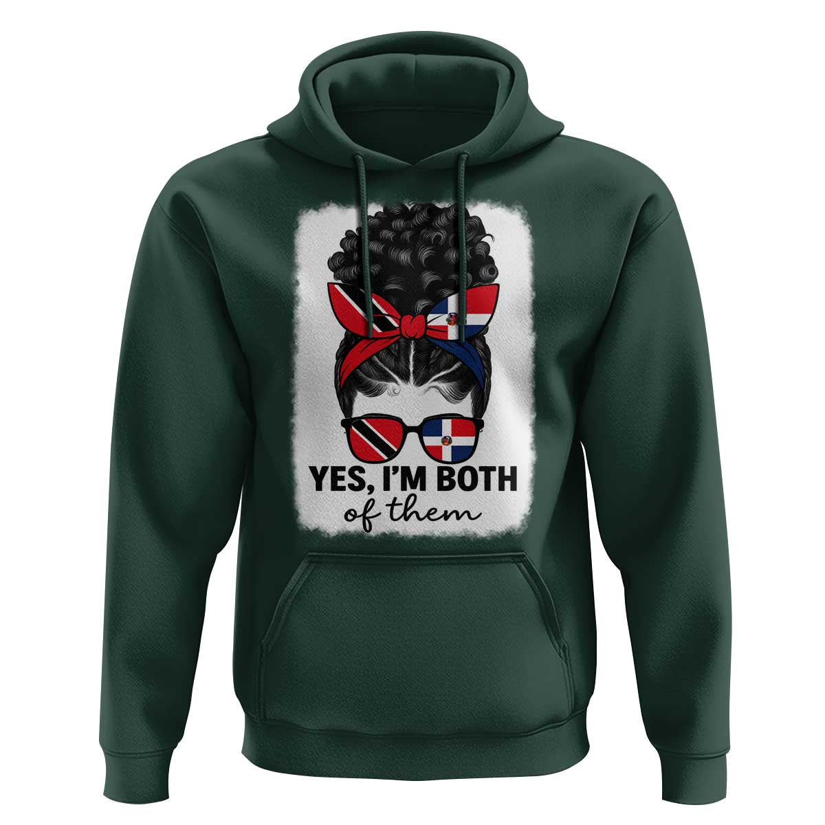 Trini Dominican Girl Hoodie Yes Im Both Trinidad And Tobago Dominican Pride