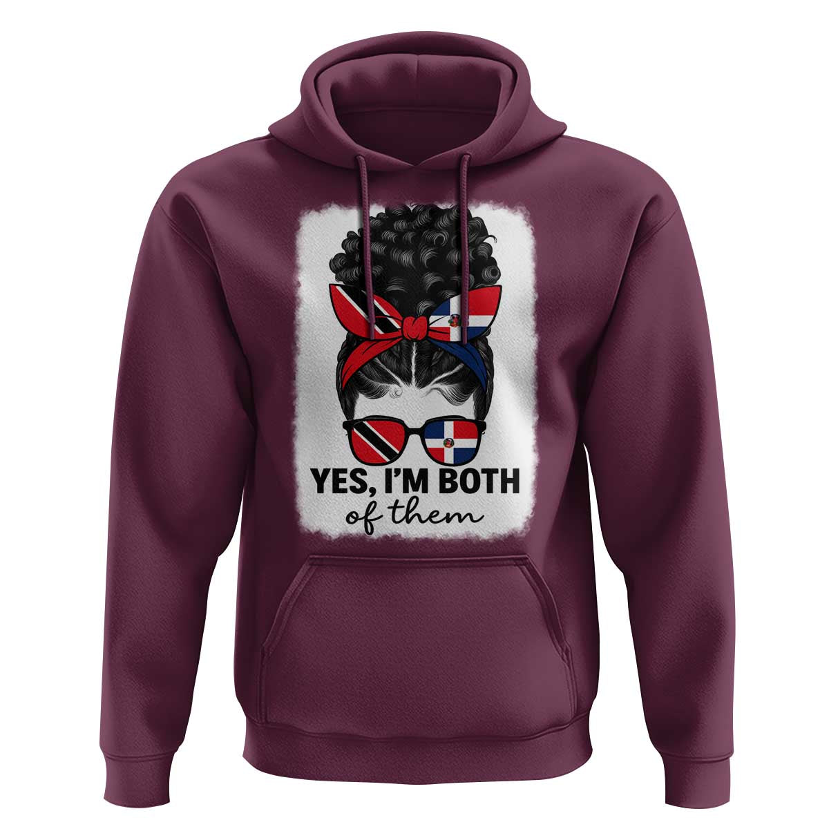 Trini Dominican Girl Hoodie Yes Im Both Trinidad And Tobago Dominican Pride
