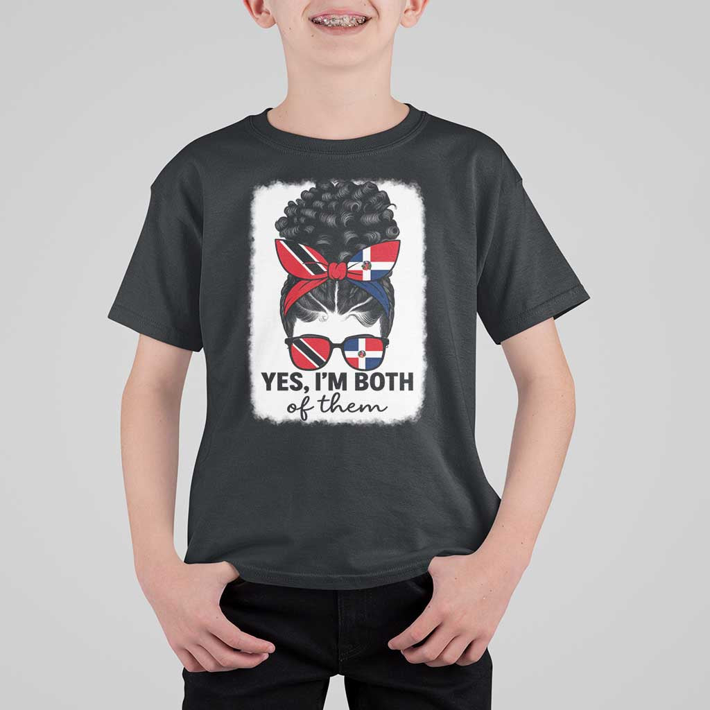 Trini Dominican Girl T Shirt For Kid Yes Im Both Trinidad And Tobago Dominican Pride