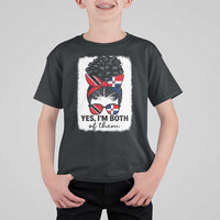Trini Dominican Girl T Shirt For Kid Yes Im Both Trinidad And Tobago Dominican Pride