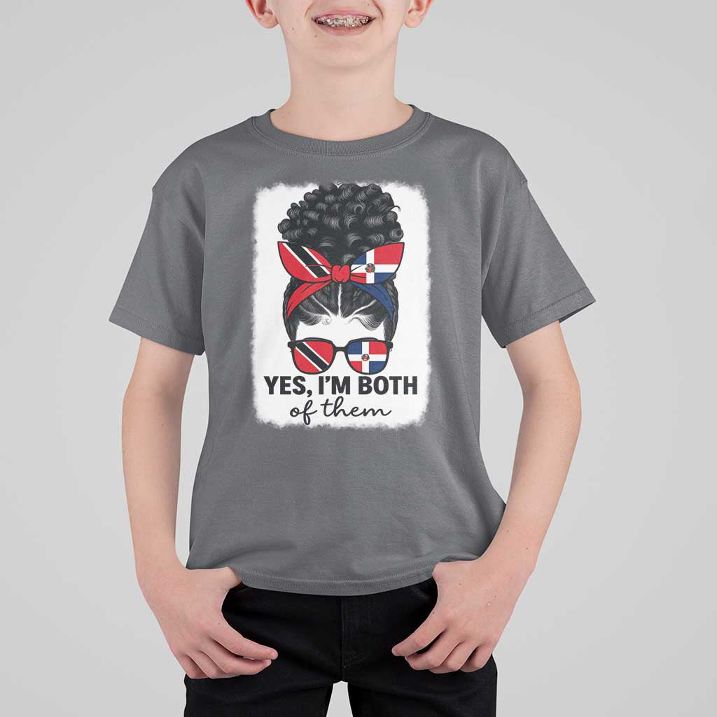 Trini Dominican Girl T Shirt For Kid Yes Im Both Trinidad And Tobago Dominican Pride