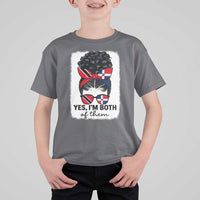 Trini Dominican Girl T Shirt For Kid Yes Im Both Trinidad And Tobago Dominican Pride