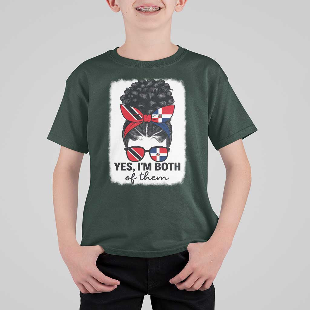 Trini Dominican Girl T Shirt For Kid Yes Im Both Trinidad And Tobago Dominican Pride