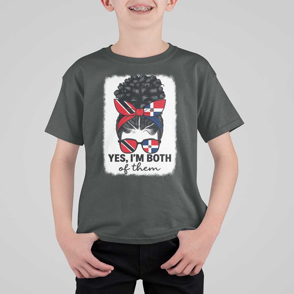 Trini Dominican Girl T Shirt For Kid Yes Im Both Trinidad And Tobago Dominican Pride