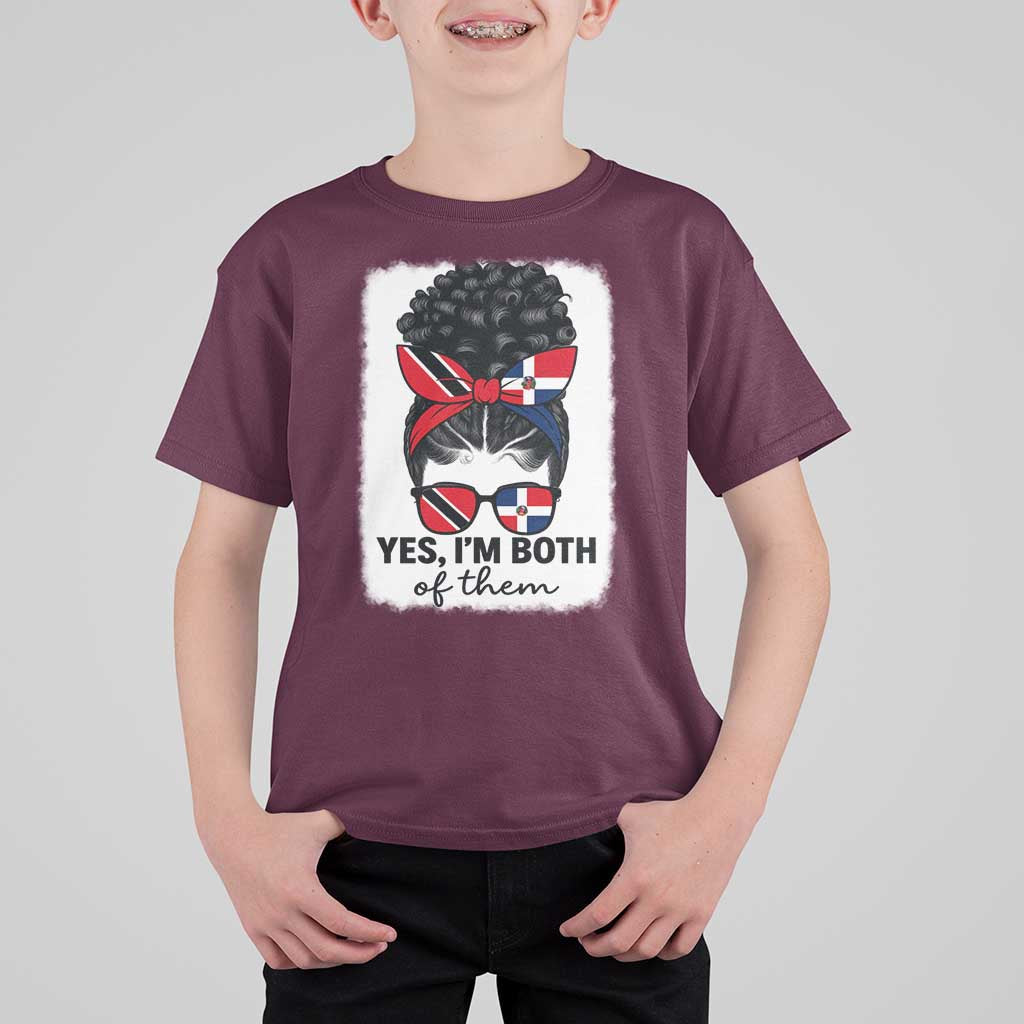 Trini Dominican Girl T Shirt For Kid Yes Im Both Trinidad And Tobago Dominican Pride