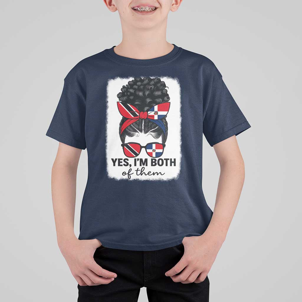 Trini Dominican Girl T Shirt For Kid Yes Im Both Trinidad And Tobago Dominican Pride