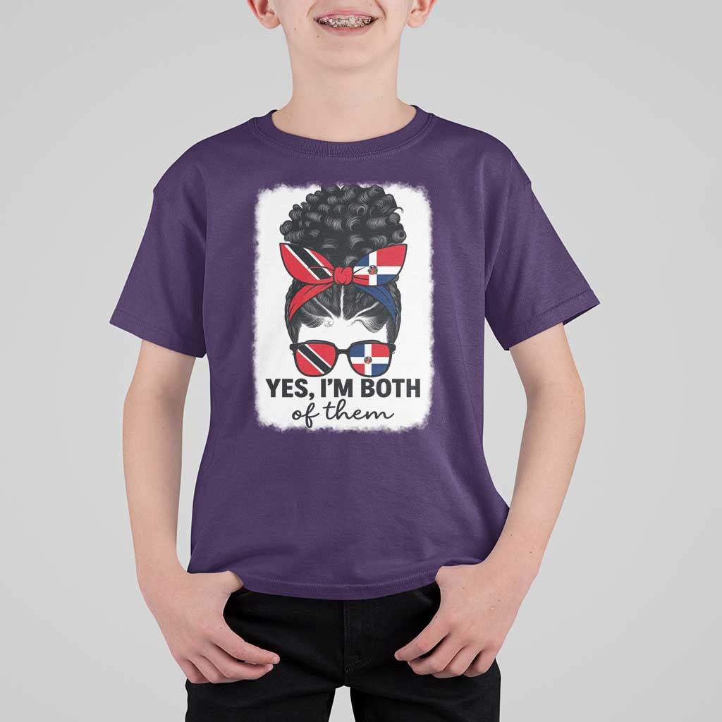 Trini Dominican Girl T Shirt For Kid Yes Im Both Trinidad And Tobago Dominican Pride