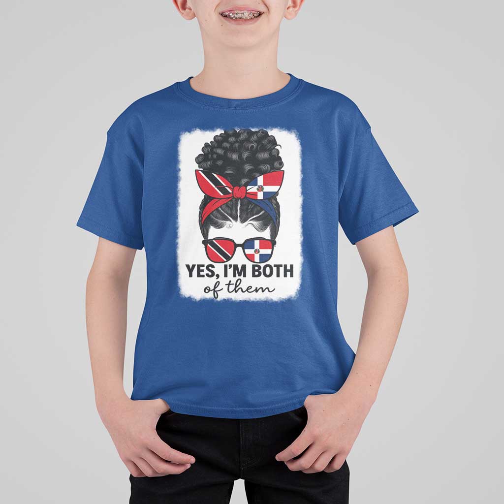 Trini Dominican Girl T Shirt For Kid Yes Im Both Trinidad And Tobago Dominican Pride