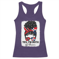 Trini Dominican Girl Racerback Tank Top Yes Im Both Trinidad And Tobago Dominican Pride
