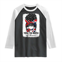 Trini Dominican Girl Raglan Shirt Yes Im Both Trinidad And Tobago Dominican Pride