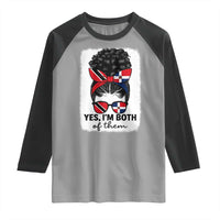 Trini Dominican Girl Raglan Shirt Yes Im Both Trinidad And Tobago Dominican Pride