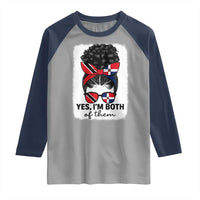 Trini Dominican Girl Raglan Shirt Yes Im Both Trinidad And Tobago Dominican Pride