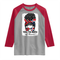 Trini Dominican Girl Raglan Shirt Yes Im Both Trinidad And Tobago Dominican Pride